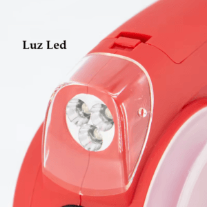 Correa para perros con luz LED incluida – Seguridad en tus paseos nocturnos Linterna LED incorporada en correa retráctil para paseos nocturnos con perros