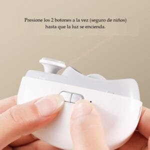 Cortaúñas y Limadora Recargable con Seguridad para Niños Cortaúñas y Limadora Recargable con botón de seguridad para niños