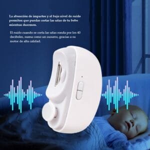 Cortaúñas y Limadora Recargable para Bebés y Adultos Cortaúñas y Limadora Recargable, ideal para cortar las uñas de bebés con bajo nivel de ruido